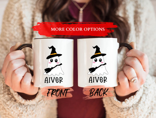 Personalized Ghost Mug, Spooky Ghost Mug For Ghost Lover Halloween Party, Spooky Coffee Cup, Ghost Coffee Mug, Ghost Mug, Ghostie Coffee Mug