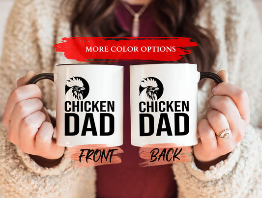 Chicken Dad Mug, Chicken Mug For Chicken Lovers Birthday Gift, Chicken Coffee Mug, Chicken Cup, Chicken Owner, Cool Chicken Gift For Dad