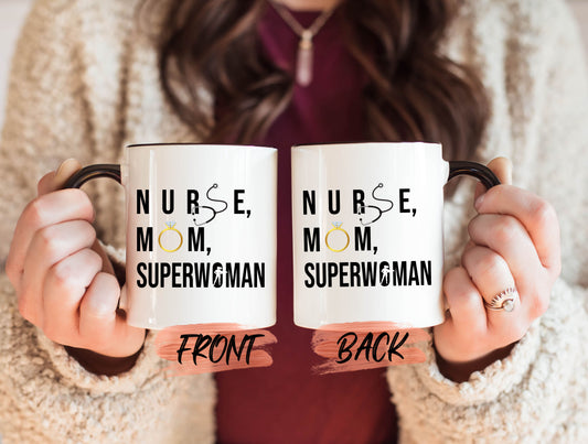 My Mom Is A Nurse Mug, Nurse Mom Coffee Mug For Mom Mothers Day, Nurse Mug, Nurse Mom Superwoman Mug, Nurse Mom Mug, Nurse Mom Cup, Mum Gift