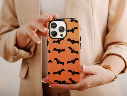 Spooky Bats Phone Case, Spooky Halloween Phone Case For Men/Women Halloween, Horror Bats Case, Creepy Bats Case, Bats Phone Case For Him/Her