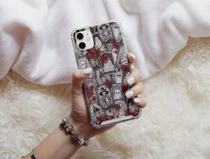 Spooky Horror Phone Case – Vintage Tarot Gothic Halloween Art