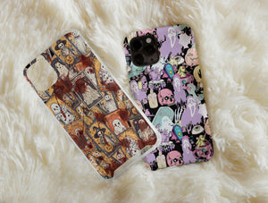 Spooky Horror Phone Case – Vintage Tarot Gothic Halloween Art