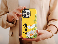 Custom Daisy Phone Case – Personalized Floral Name Design
