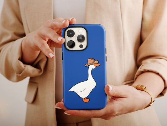 Funny Goose Phone Case, Cute Funny Phone Case For Men & Women Birthday Gift, Cool Phone Case, Trendy Phone Case, Minimalist Case For Him/Her