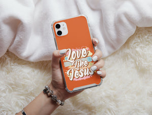 Love Like Jesus Phone Case – Retro Christian Faith Design