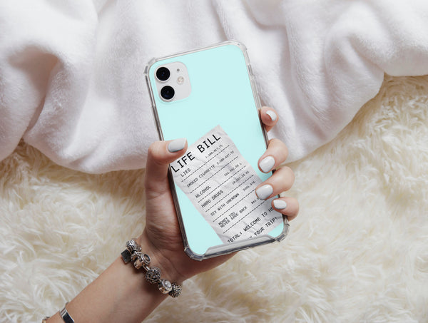 Life Bill Phone Case – Funny Pink Receipt & Quirky Novelty Design