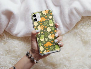 Leafy Dinosaur Phone Case – Cute Baby Dino Adventure Case