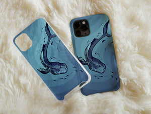 Whale Shark Aqua Phone Case – Blue Underwater Ocean Art Design
