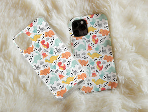 Cute Dinosaur Phone Case – Kawaii Dino Pattern Protective Cover
