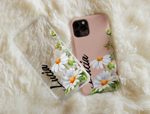 Custom Daisy Phone Case – Personalized Floral Name Design