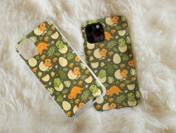 Leafy Dinosaur Phone Case – Cute Baby Dino Adventure Case