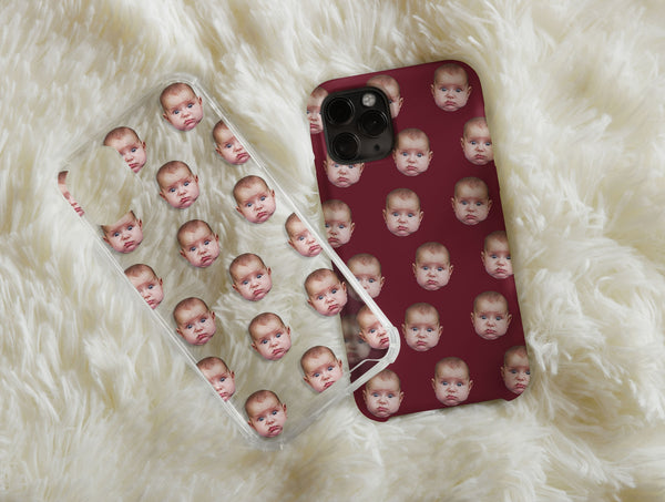 Baby Face Phone Case – Funny Personalized Photo Collage Gift