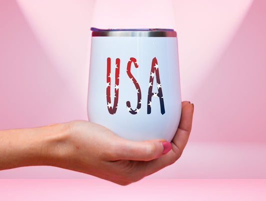 Happy Independence Day Wine Tumbler, 4th Of July American History For Patriot Independence, USA Tumbler, America Tumbler, July 4th Tumbler
