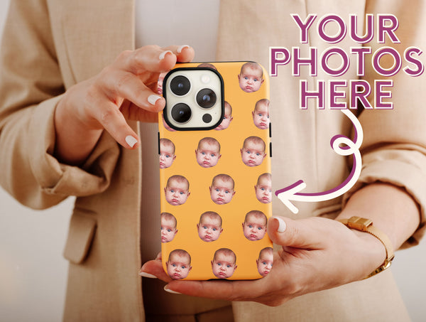 Baby Face Phone Case – Funny Personalized Photo Collage Gift