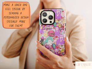 Spooky Horror Phone Case – Vintage Tarot Gothic Halloween Art