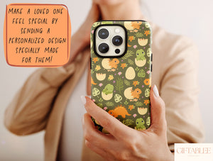 Leafy Dinosaur Phone Case – Cute Baby Dino Adventure Case