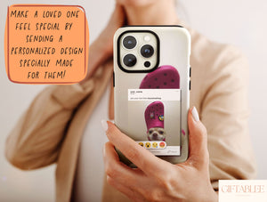 Dog Meme Phone Case – Personalized Funny Social Media Design