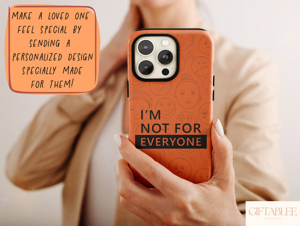 Girl Quote Phone Case – Funny & Relatable Typography Design