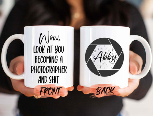 Photographer Gift, New Photographer Mug For Camera Man Birthday, Photography Gifts, Photographer Gifts For Men And Women