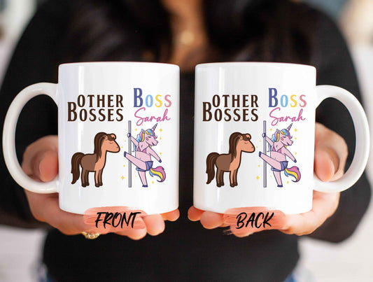 Boss Gift, Boss Unicorn Mug For Female Boss Birthday, Gift For Boss, Boss Lady Mug, Boss Lady, Personalized Mug, Custom Gift For Women