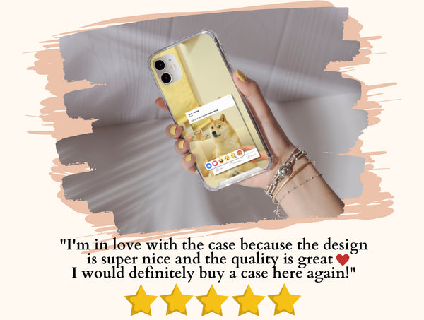 Dog Meme Phone Case – Personalized Funny Social Media Design