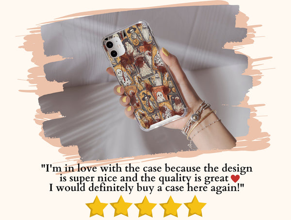 Spooky Horror Phone Case – Vintage Tarot Gothic Halloween Art