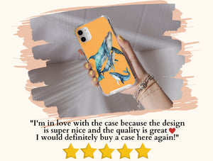 Hump Back Whale Phone Case – Watercolor Humpback Whale Ocean Art Design