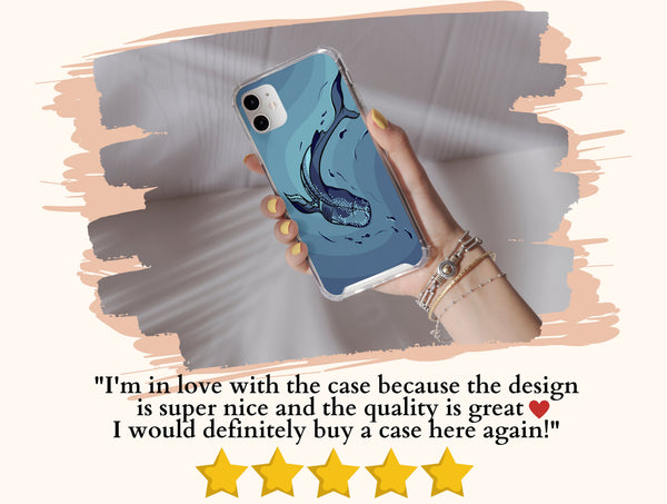 Whale Shark Aqua Phone Case – Blue Underwater Ocean Art Design