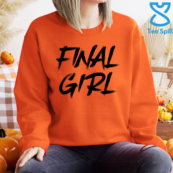 Final Girl Sweatshirt – Distressed Horror Movie Crewneck