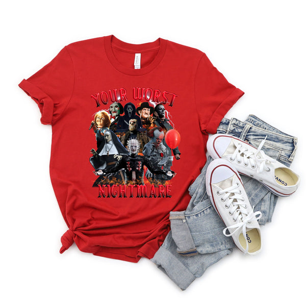 Your Worst Nightmare T-Shirt – Horror Movie Shirt for Spooky Season