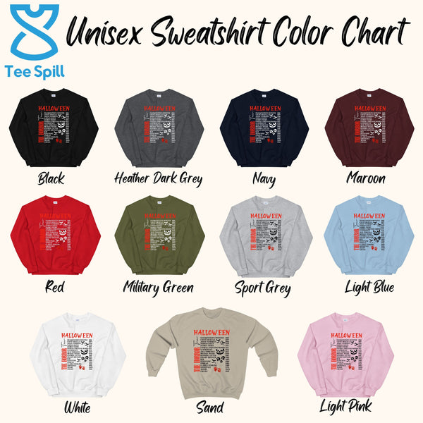Horror Characters Sweatshirt – Vintage Halloween Horror Crewneck