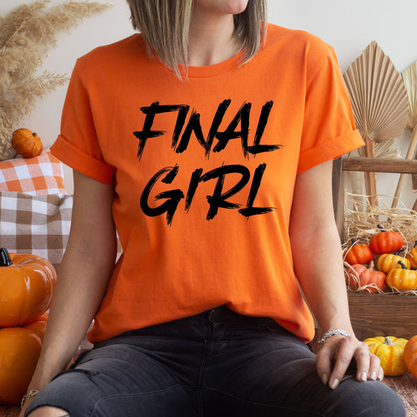 Final Girl Shirt – Distressed Horror Movie Graphic Tee