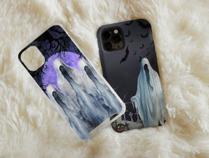 Spooky Ghost Phone Case – Haunted Castle Halloween Phone Cover
