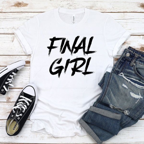Final Girl Shirt – Distressed Horror Movie Graphic Tee