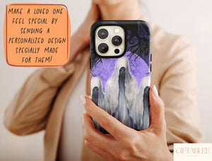 Spooky Ghost Phone Case – Haunted Castle Halloween Phone Cover
