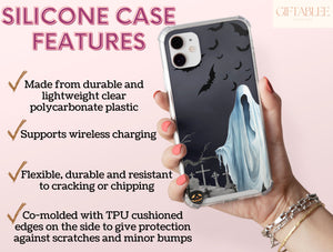 Spooky Ghost Phone Case – Haunted Castle Halloween Phone Cover