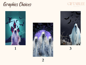 Spooky Ghost Phone Case – Haunted Castle Halloween Phone Cover