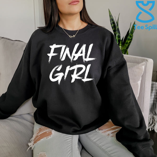 Final Girl Sweatshirt – Distressed Horror Movie Crewneck
