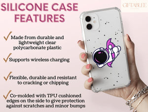 Astronaut Couple Phone Case – Cute Space Lover Gift