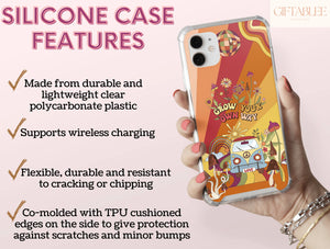 Retro Hippie Phone Case – Grow Your Own Way 70s Groovy Style