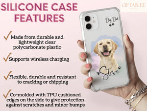 Pet Memorial Phone Case – Personalized Dog Dad Portrait Gift