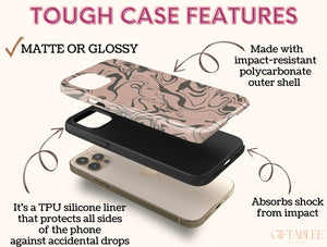 Line Art Pattern Phone Case – Abstract Minimalist & Modern Artistic Design