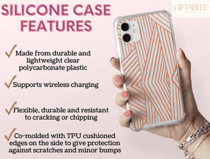 Line Art Pattern Phone Case – Abstract Minimalist & Modern Artistic Design