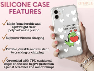 Funny Dinosaur Phone Case – Cute Matching Couple Dino Design