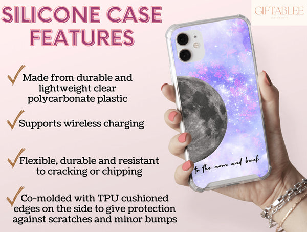 To The Moon And Back Phone Case – Romantic Matching Couple Gift