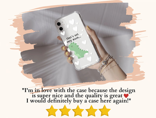 Funny Dinosaur Phone Case – Cute Matching Couple Dino Design