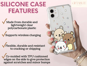 Cute Bear Phone Case – Adorable Kawaii Cartoon Bear Design
