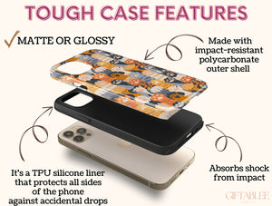 Cat Paw Print Phone Case – Cute Colorful Paw Pattern Cat Lover Gift