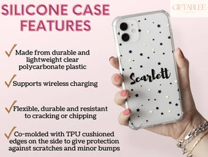 Personalized Stars Phone Case – Custom Name & Star Design
