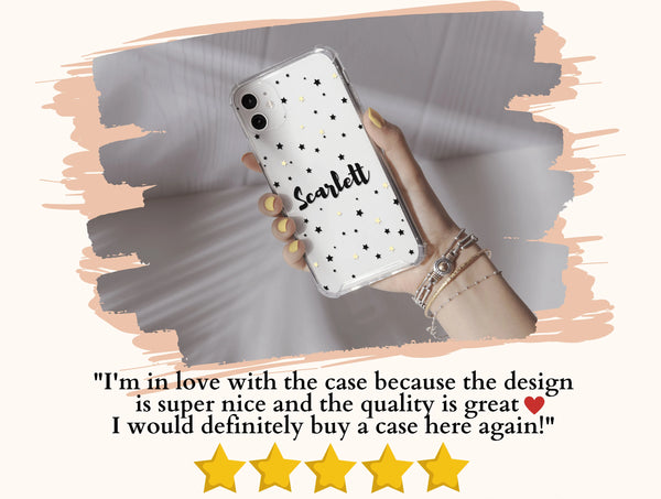 Personalized Stars Phone Case – Custom Name & Star Design